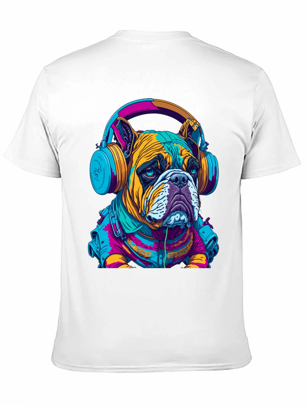 Bulldog DJ Graphic Tee - Trendy Streetwear
