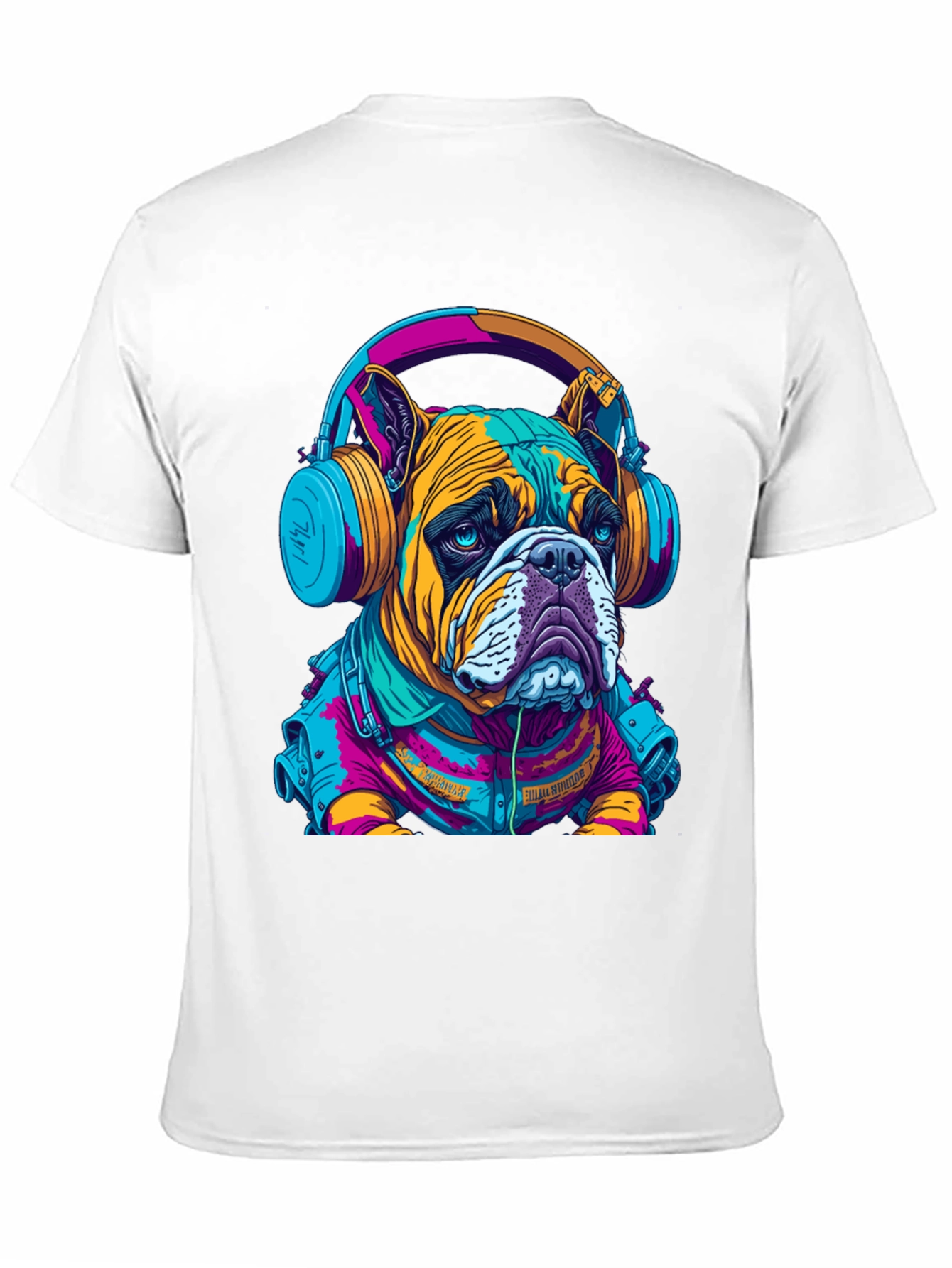 Bulldog DJ Graphic Tee - Trendy Streetwear