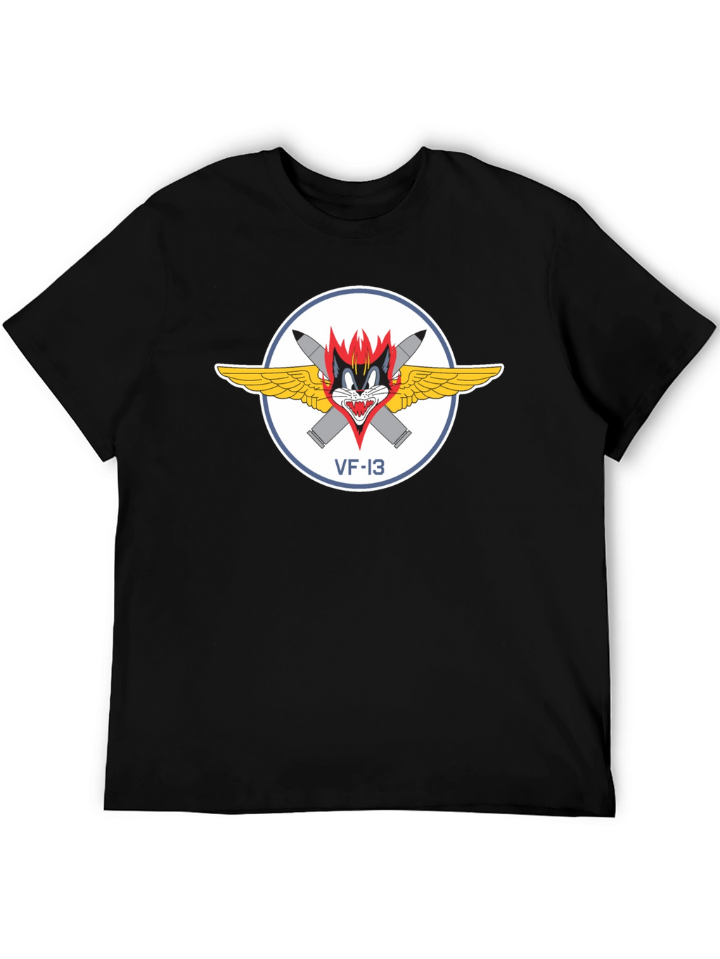 VF-13 Cats T-Shirt - Black