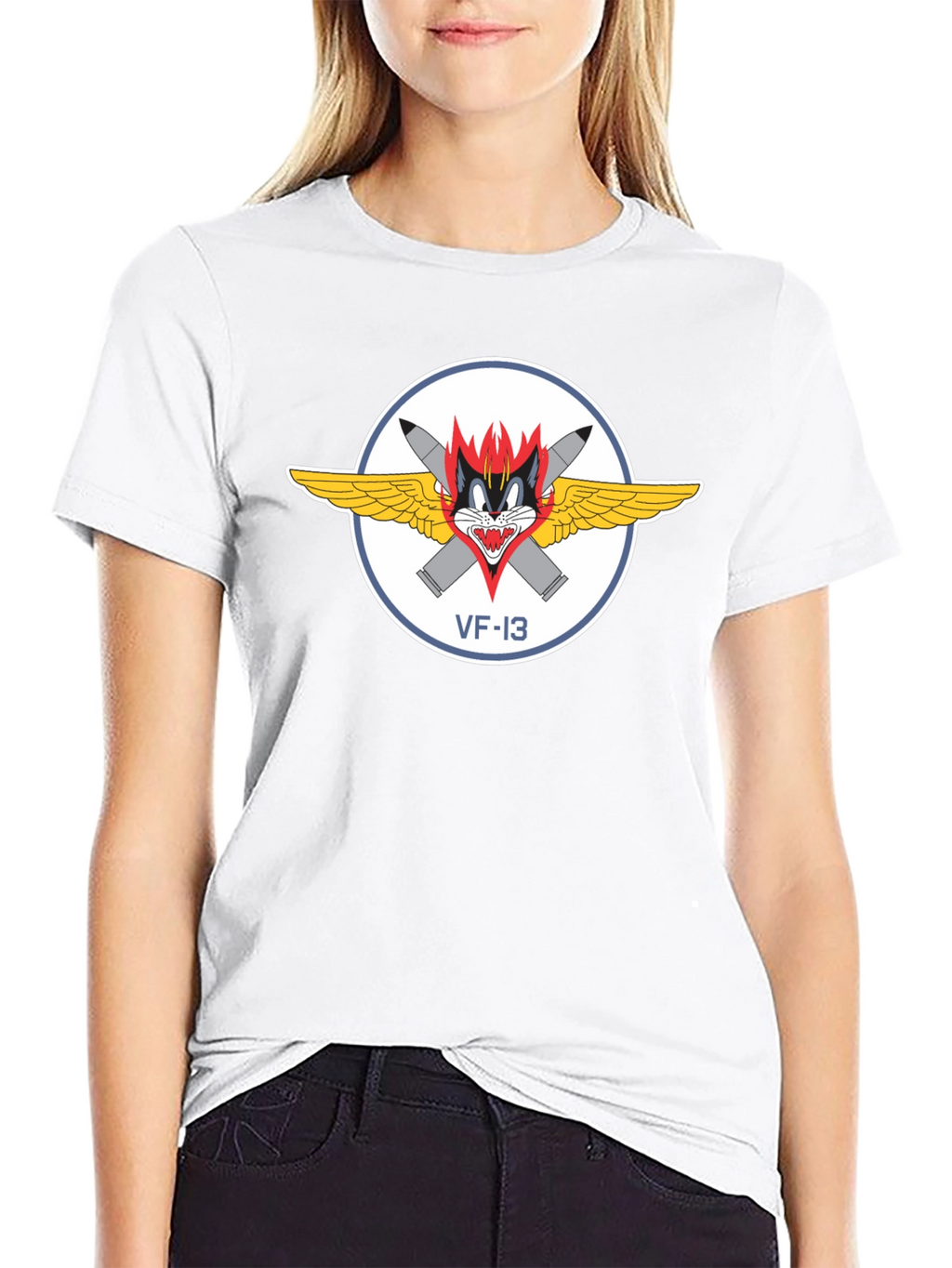 VF-13 Cats T-Shirt - Black