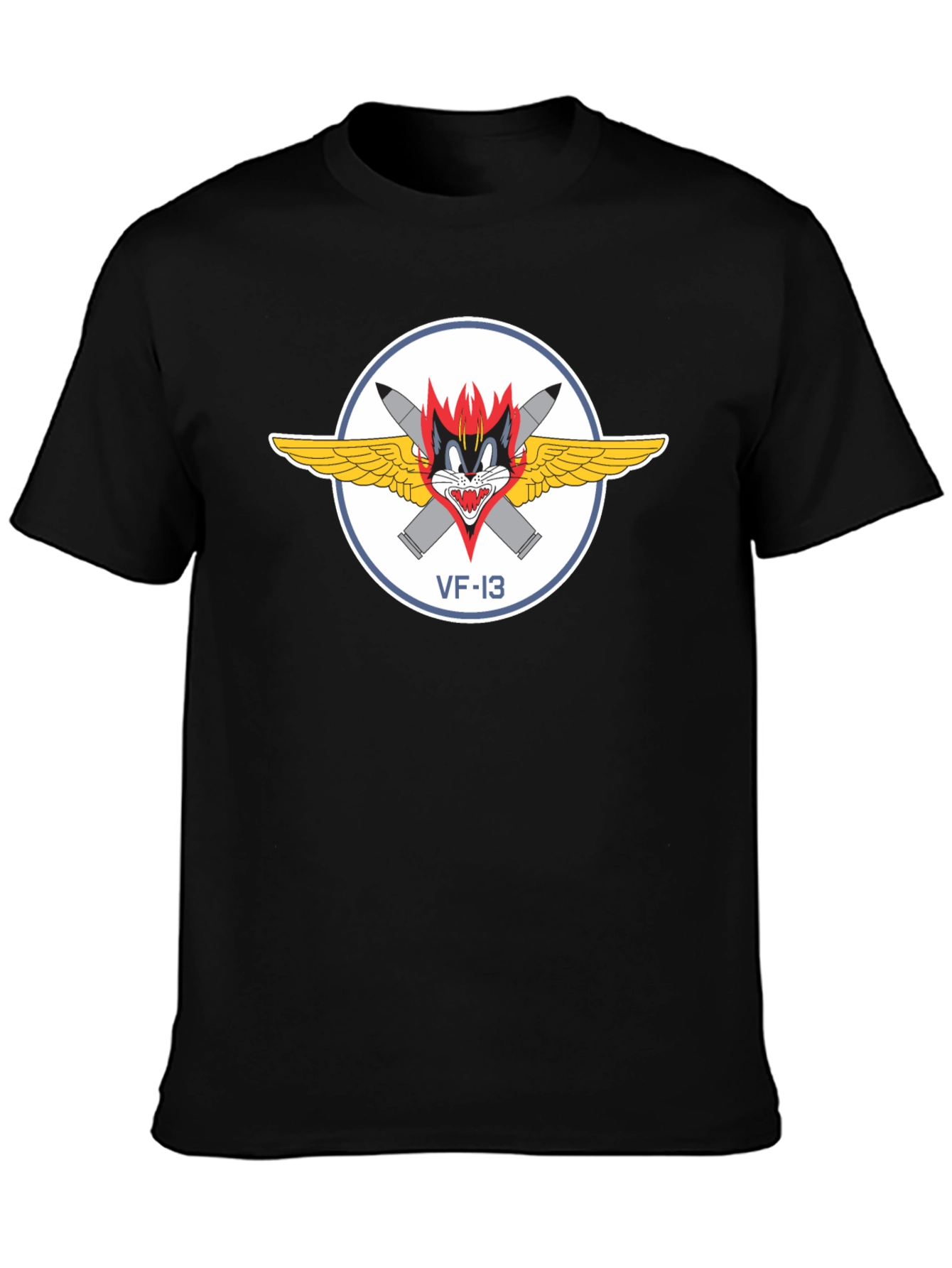 VF-13 Cats T-Shirt - Black
