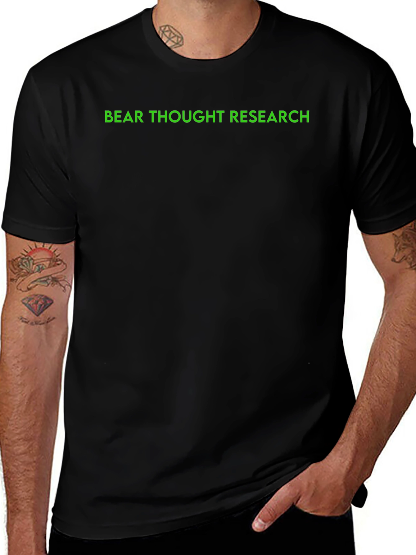 Bear Thought Research Black T-Shirt