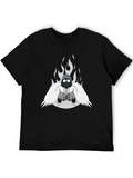 Gamer Spirit Graphic Tee - Black Cotton T-Shirt