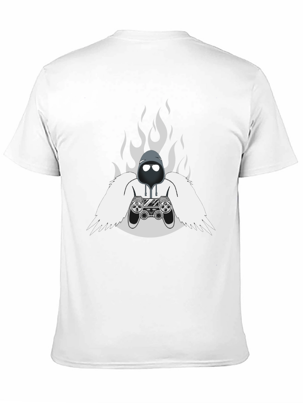 Gamer Spirit Graphic Tee - Black Cotton T-Shirt