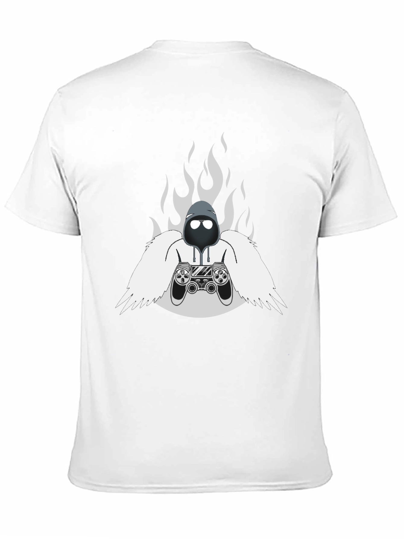 Gamer Spirit Graphic Tee - Black Cotton T-Shirt