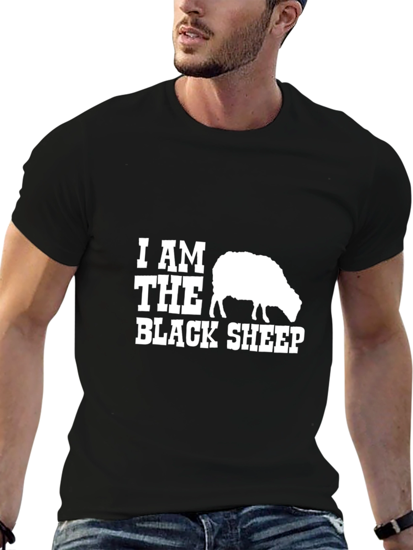 Black Sheep Graphic T-Shirt - Trendy Casual Tee