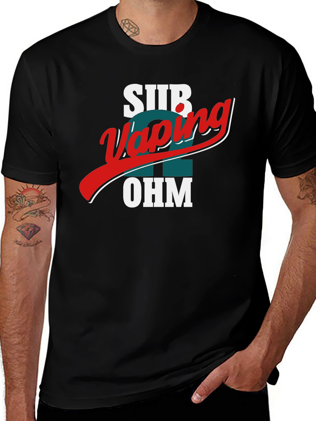 Sub Ohm Vaping T-Shirt - Premium Black Tee