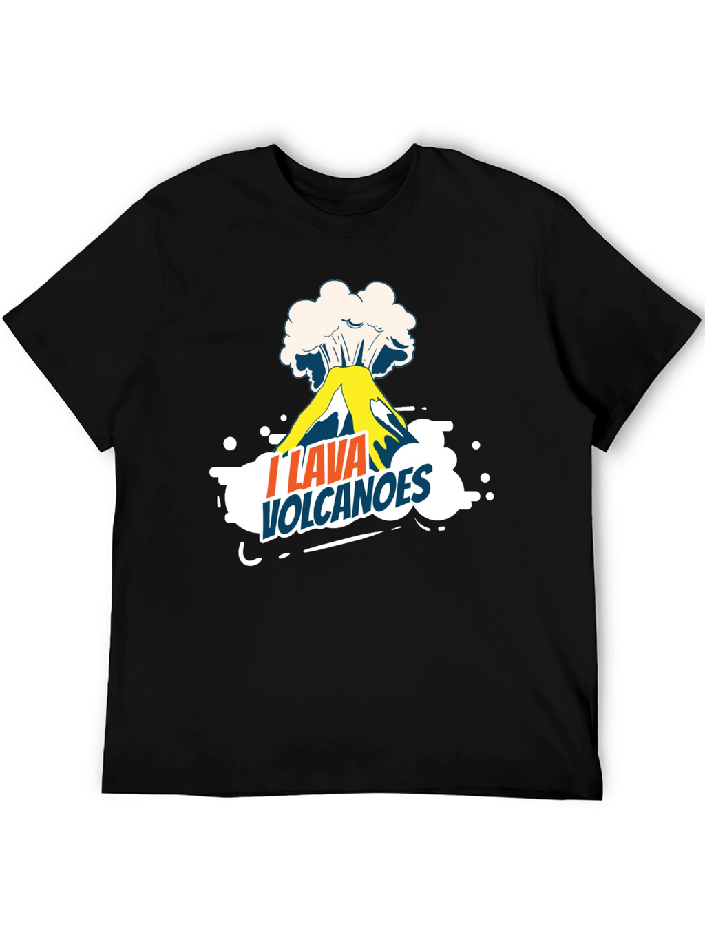 I Lava Volcanoes Graphic Tee - Black T-Shirt
