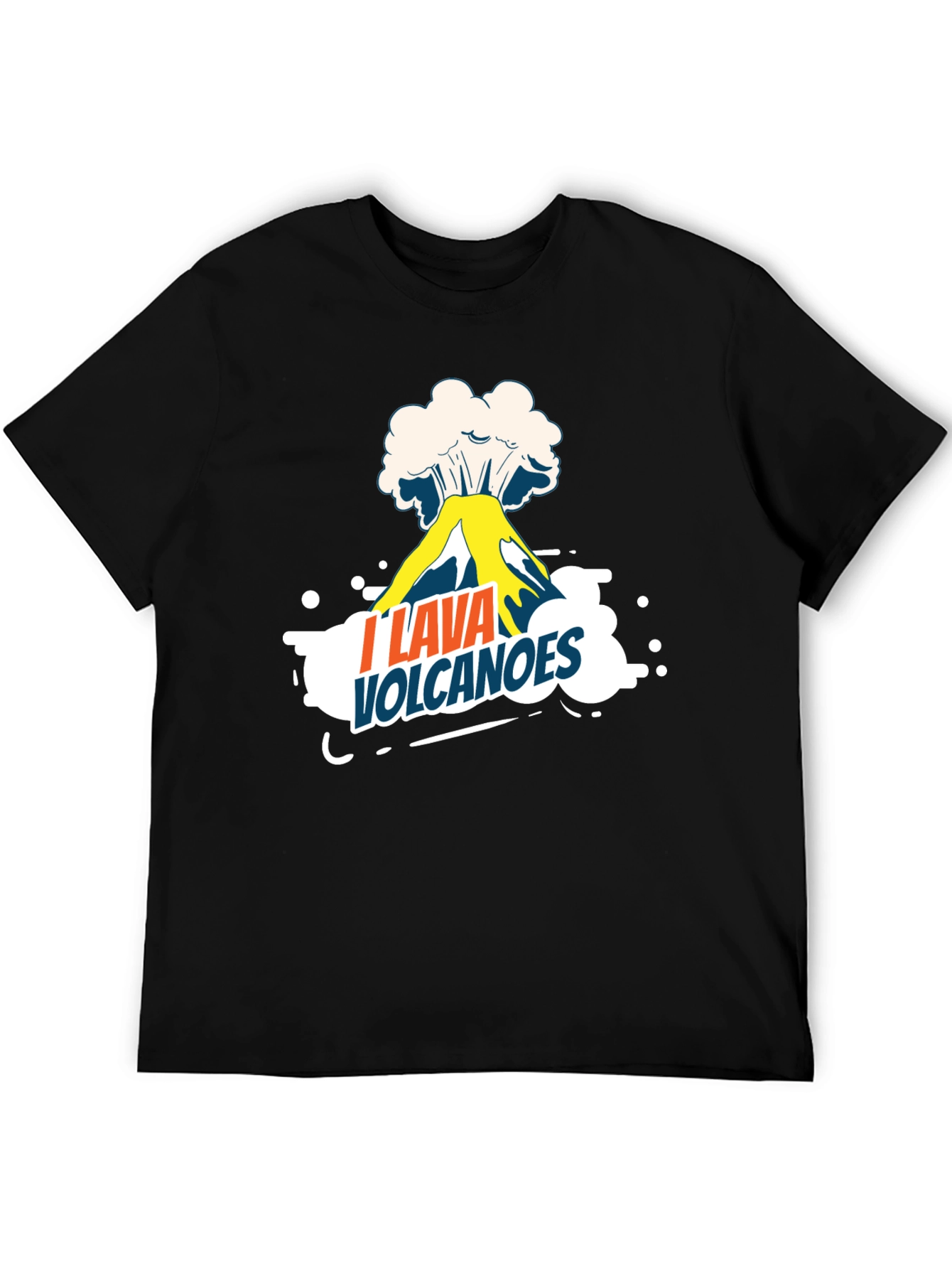 I Lava Volcanoes Graphic Tee - Black T-Shirt
