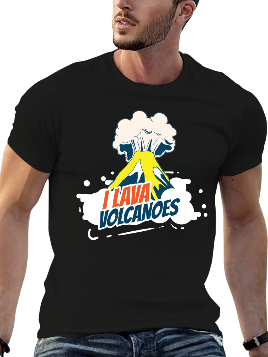 I Lava Volcanoes Graphic Tee - Black T-Shirt