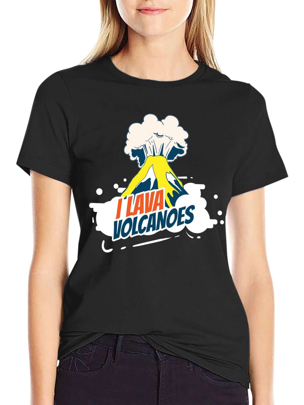 I Lava Volcanoes Graphic Tee - Black T-Shirt