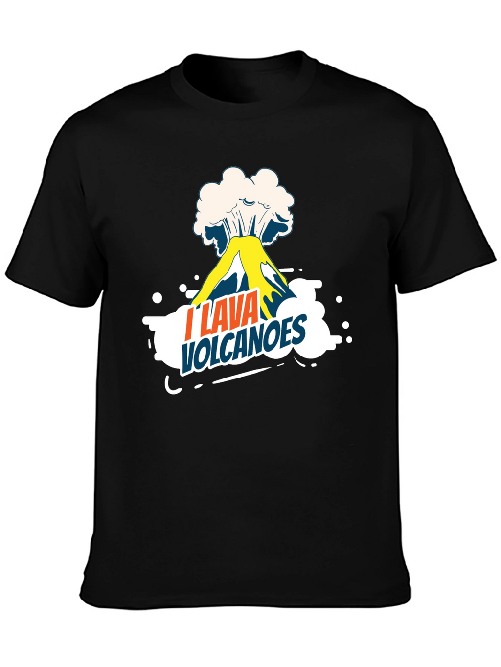 I Lava Volcanoes Graphic Tee - Black T-Shirt