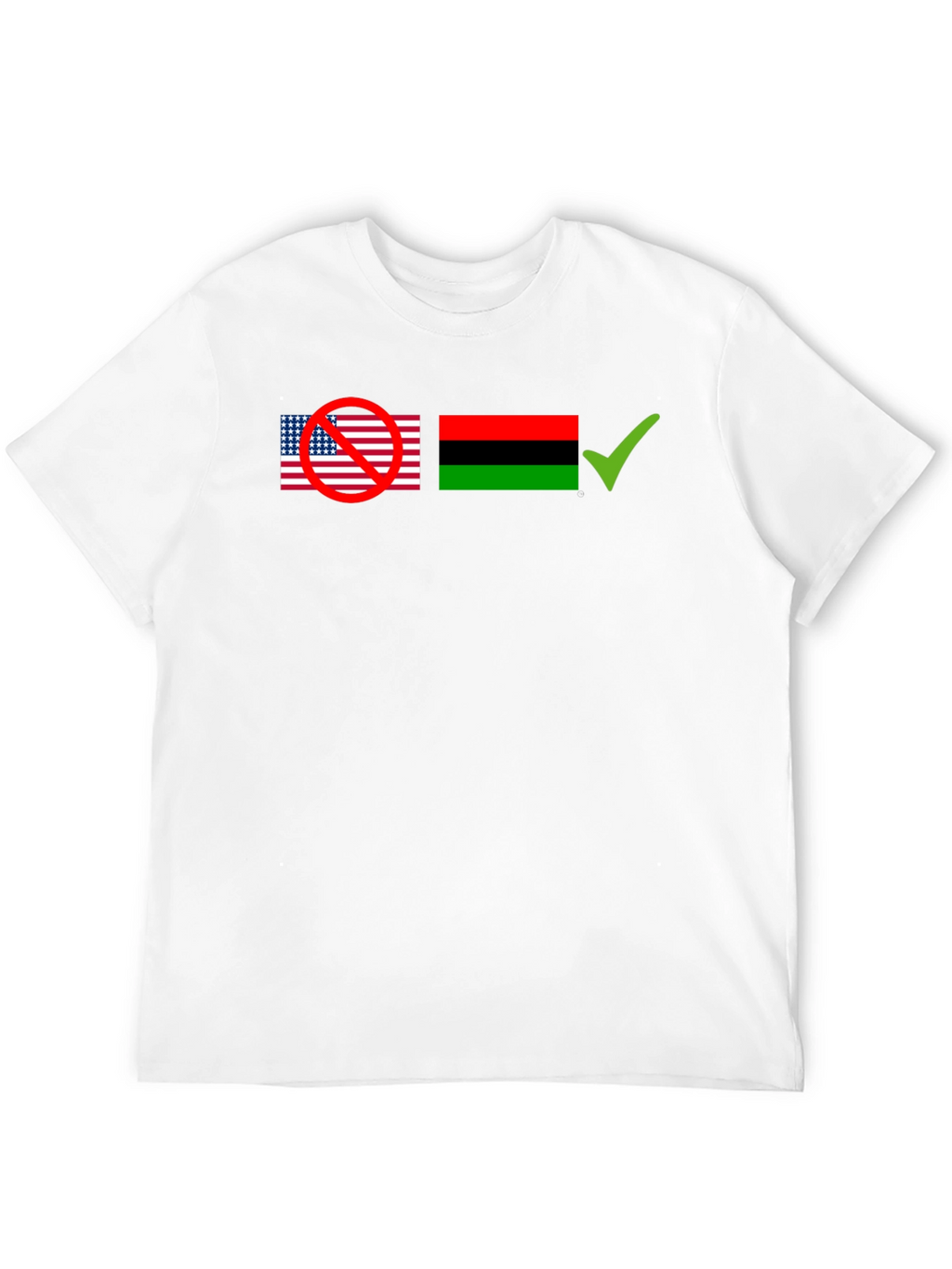 Black Empowerment T-Shirt - USA/Pan-African Flag