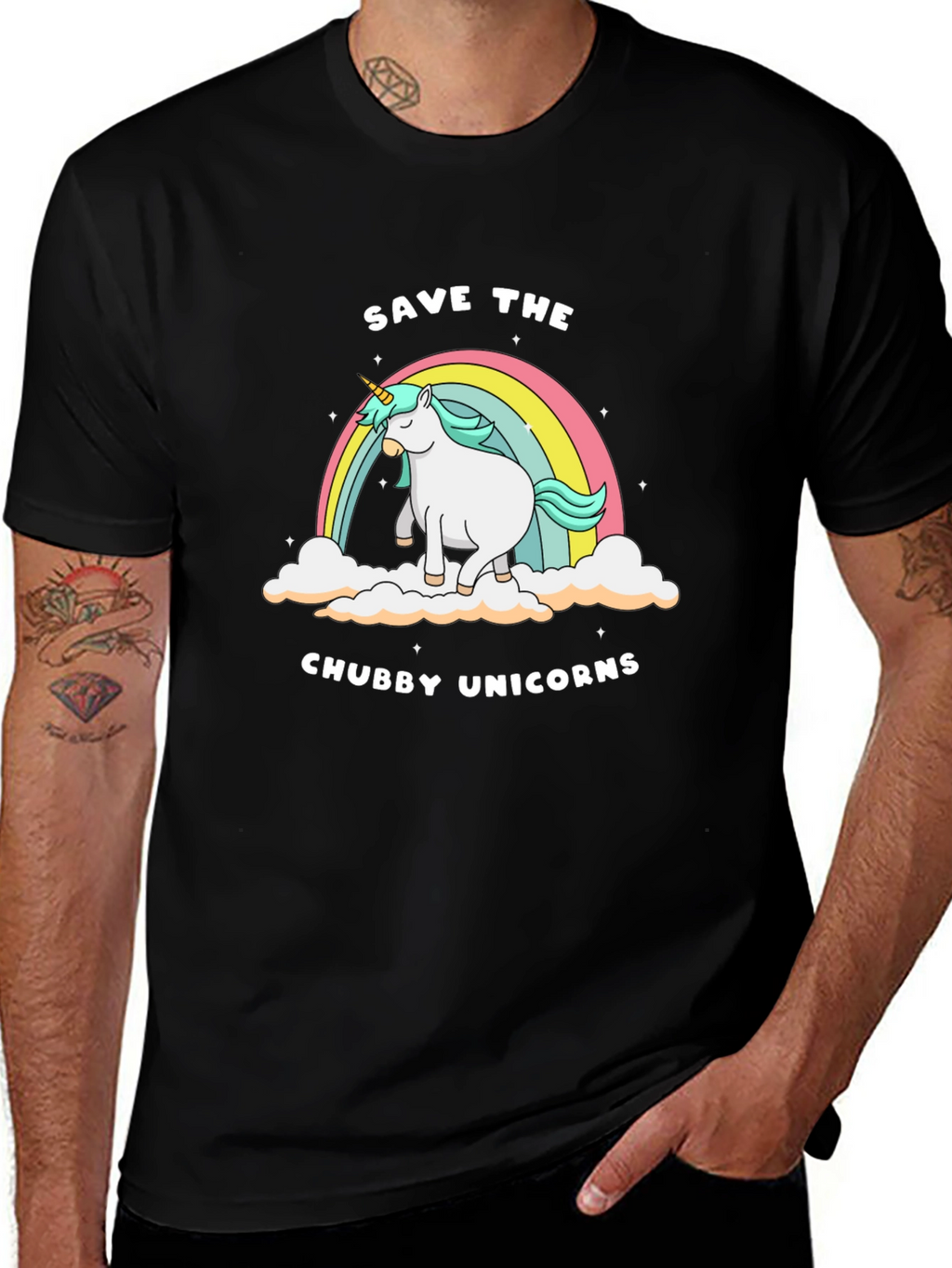 Save the Chubby Unicorns Tee