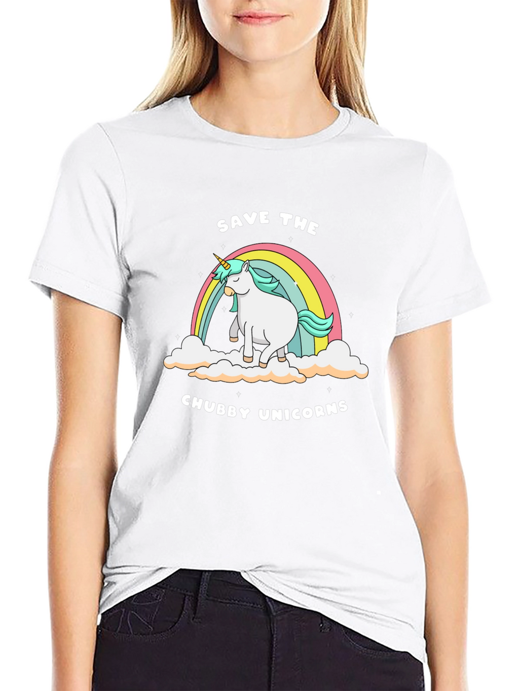 Save the Chubby Unicorns Tee