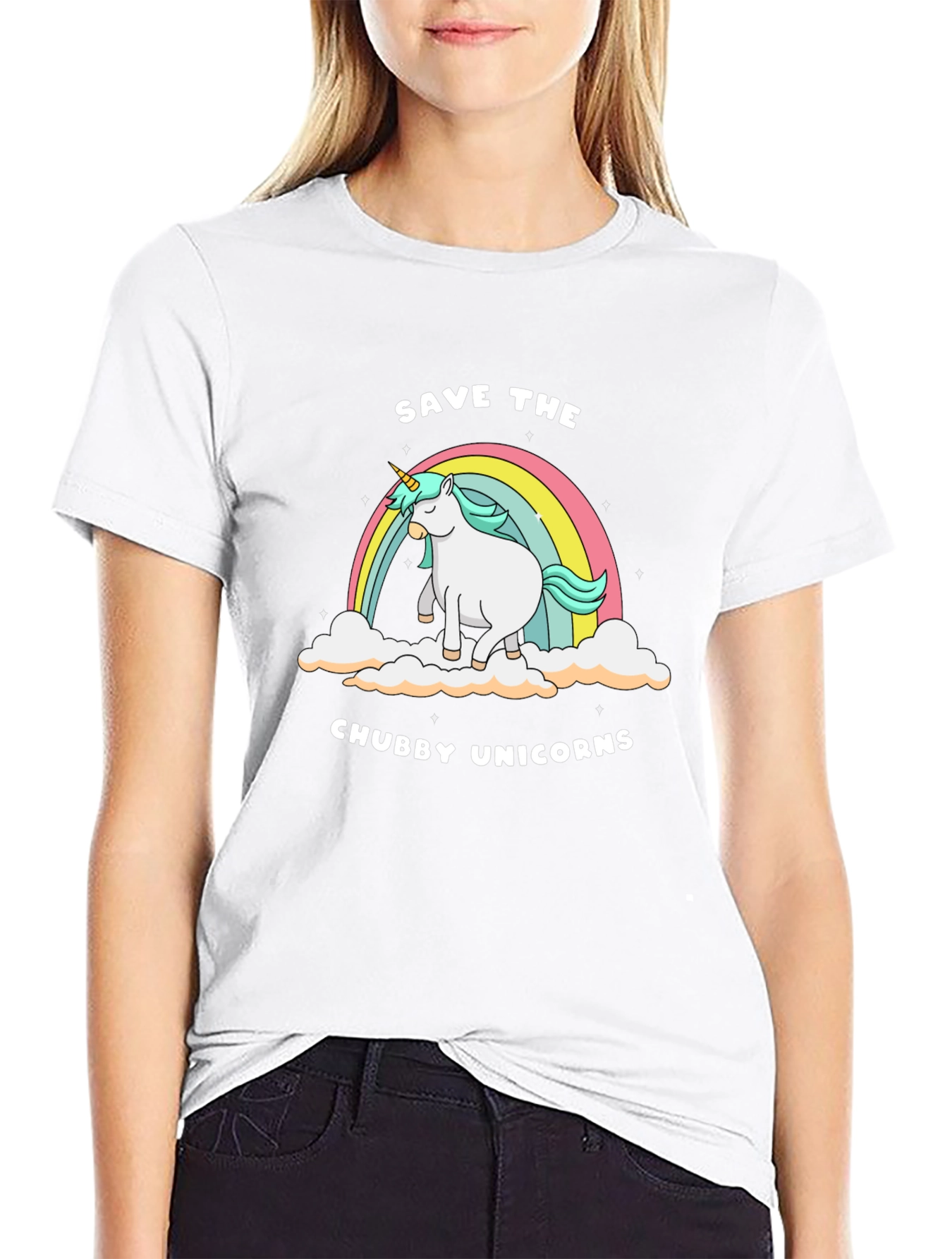 Save the Chubby Unicorns Tee