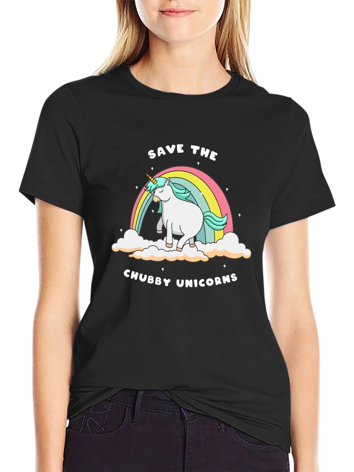 Save the Chubby Unicorns Tee