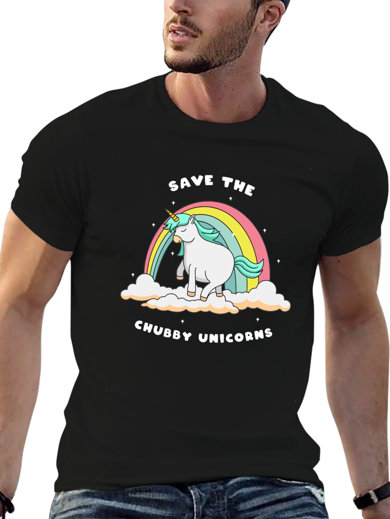 Save the Chubby Unicorns Tee
