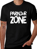 Parkour Zone Graphic Tee - Urban Style Black T-Shirt