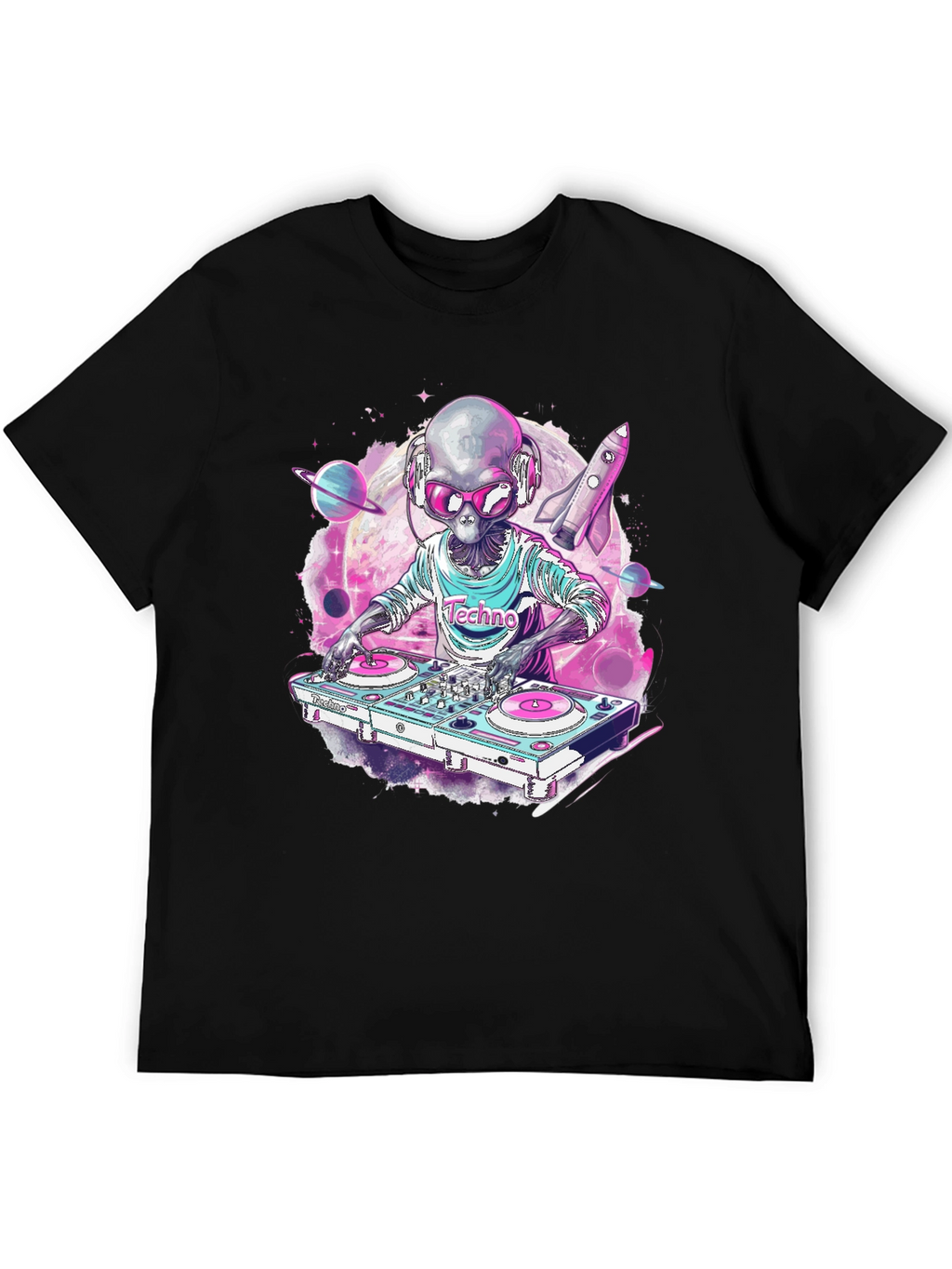 DJ Alien T-Shirt - Techno Space Music
