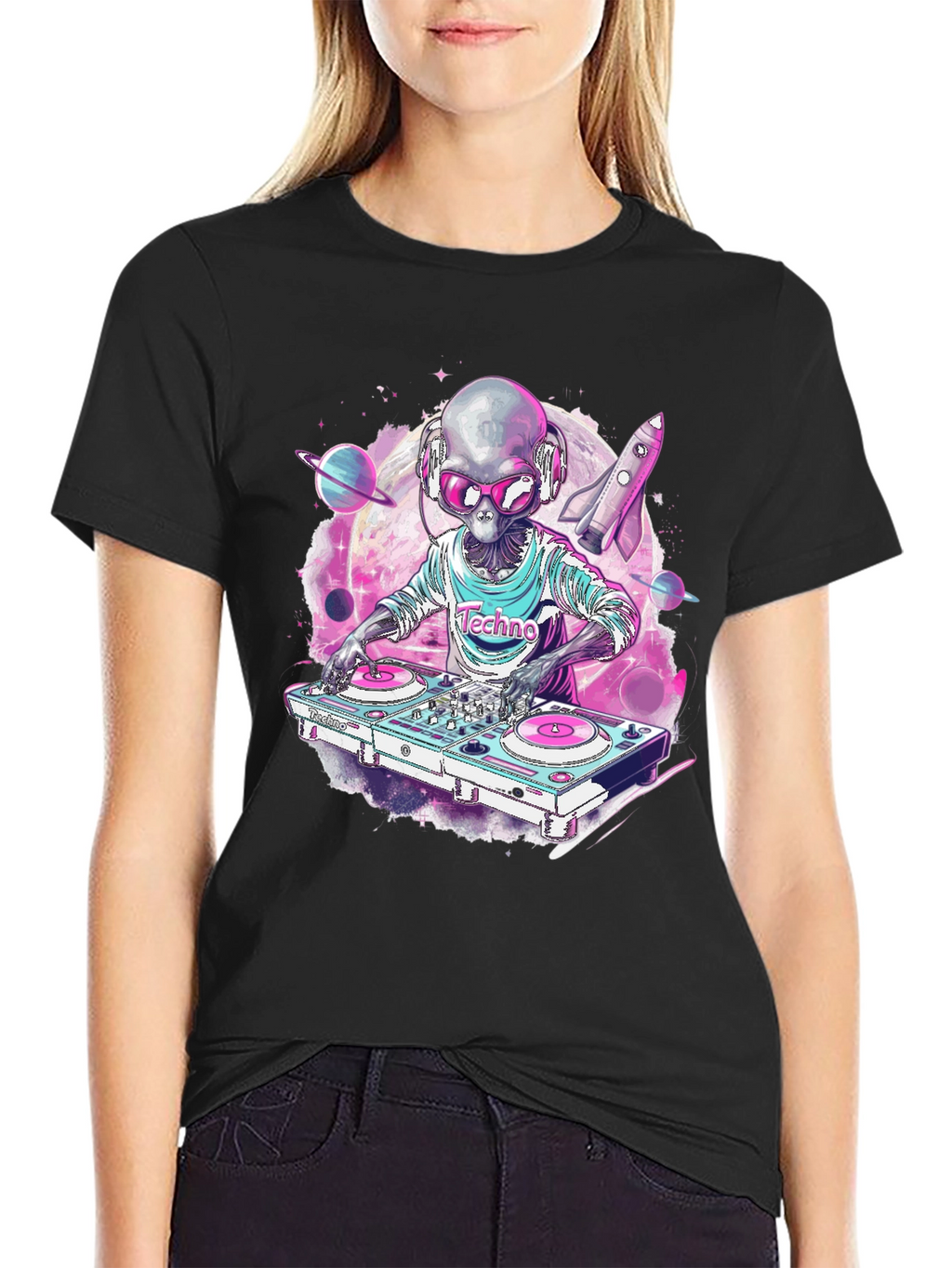 DJ Alien T-Shirt - Techno Space Music