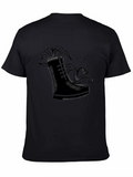 Black Boot and Lily Graphic Tee