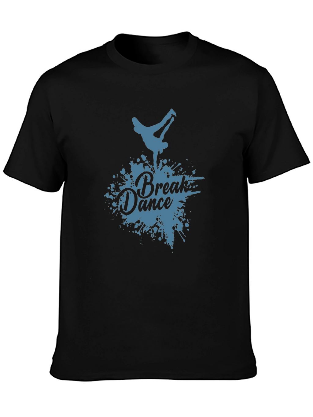 Break Dance Graphic Black T-Shirt