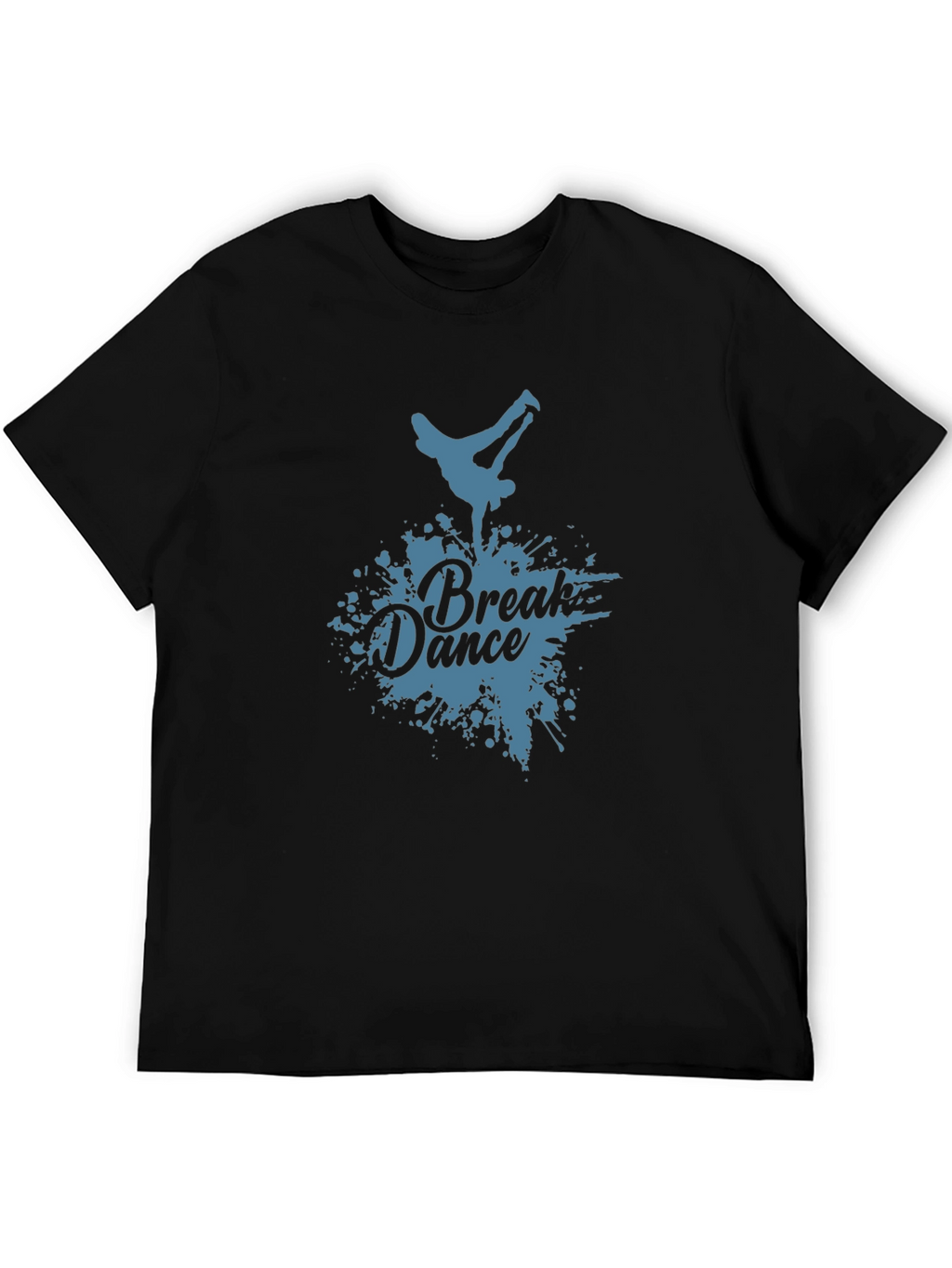 Break Dance Graphic Black T-Shirt