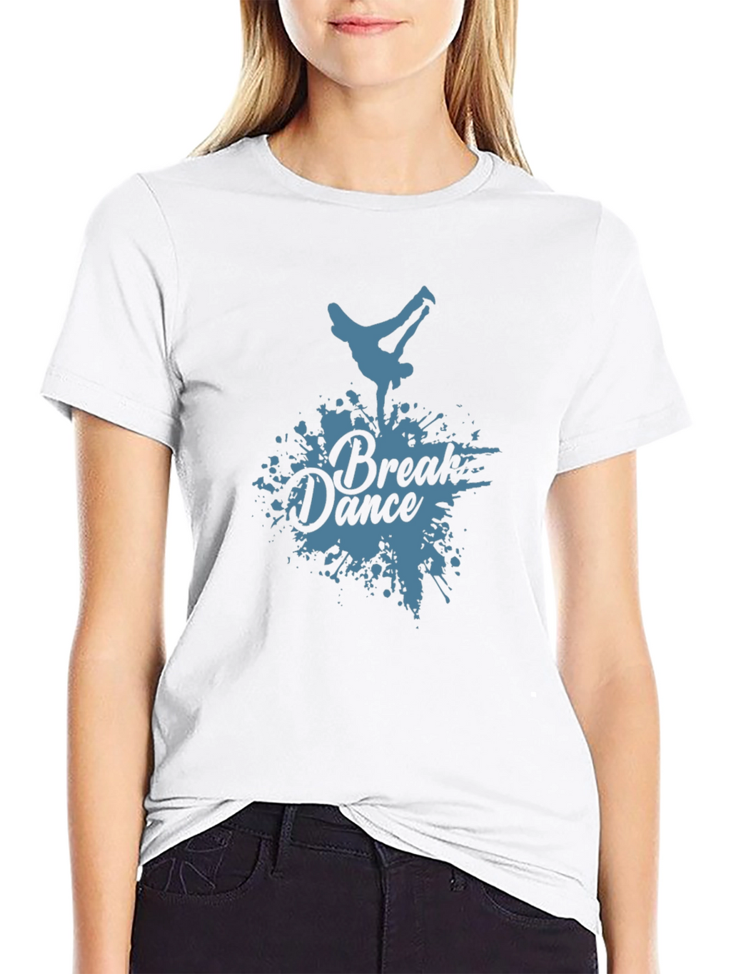 Break Dance Graphic Black T-Shirt