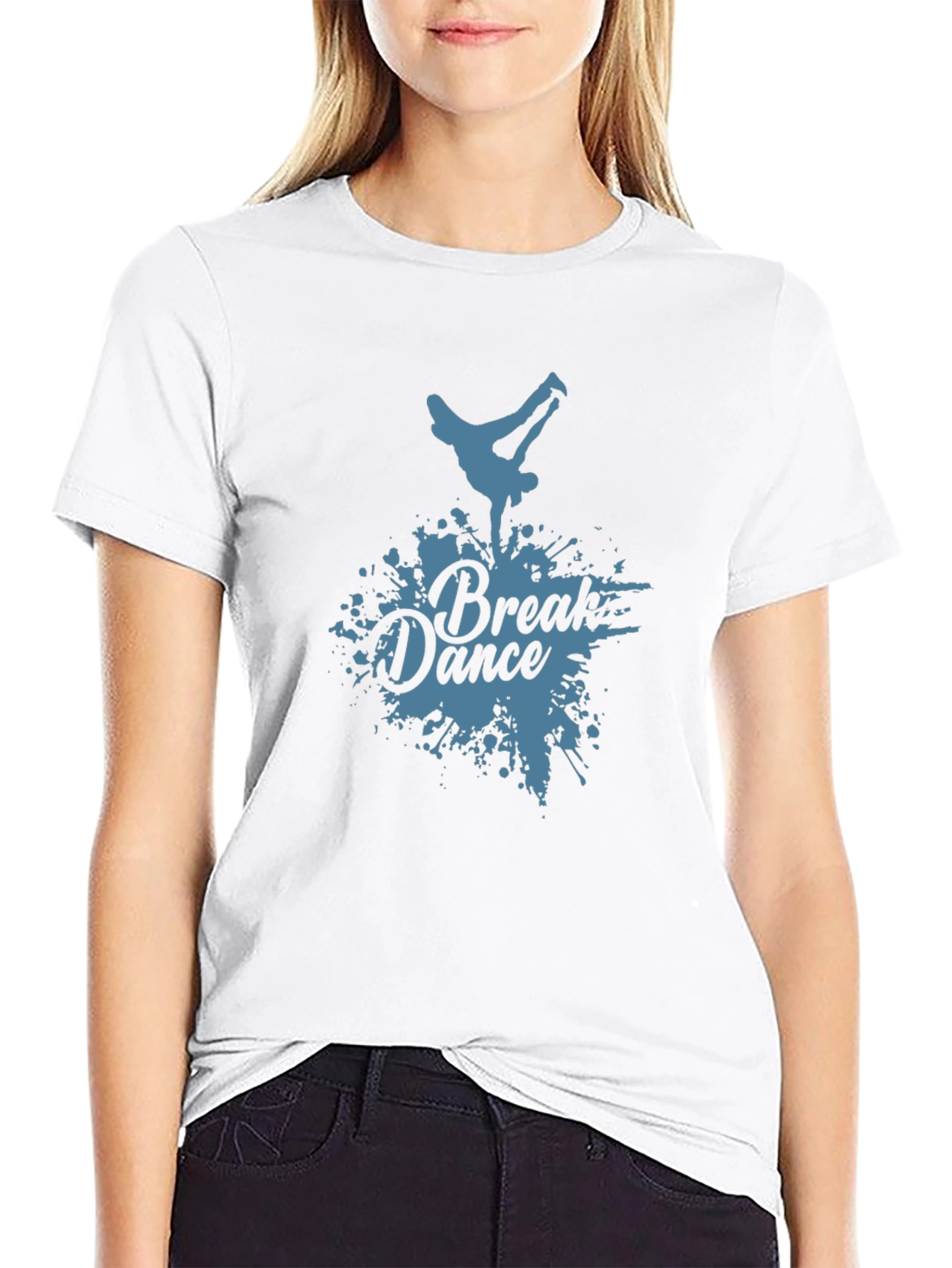 Break Dance Graphic Black T-Shirt