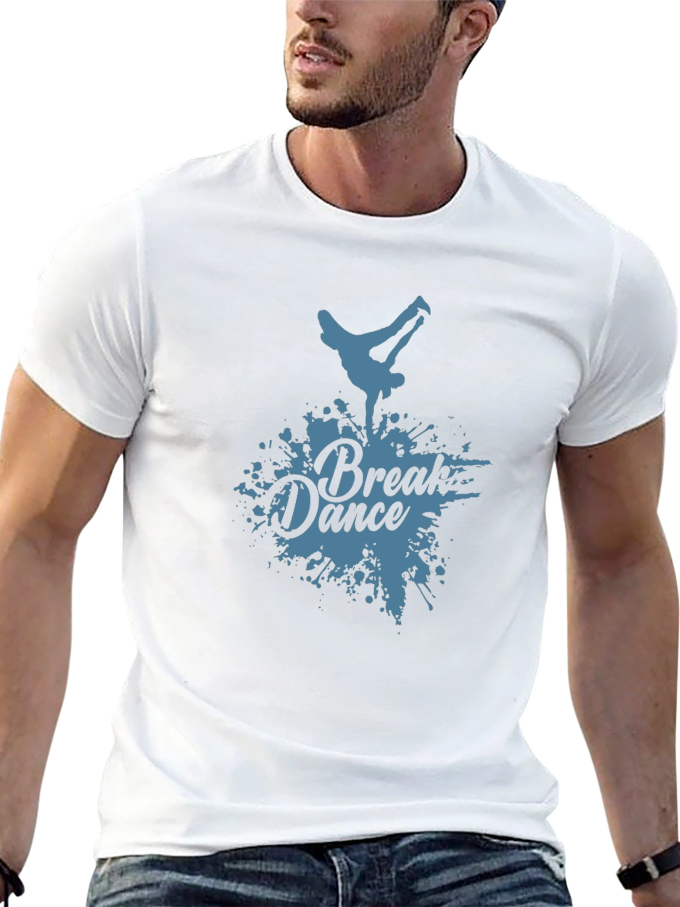 Break Dance Graphic Black T-Shirt