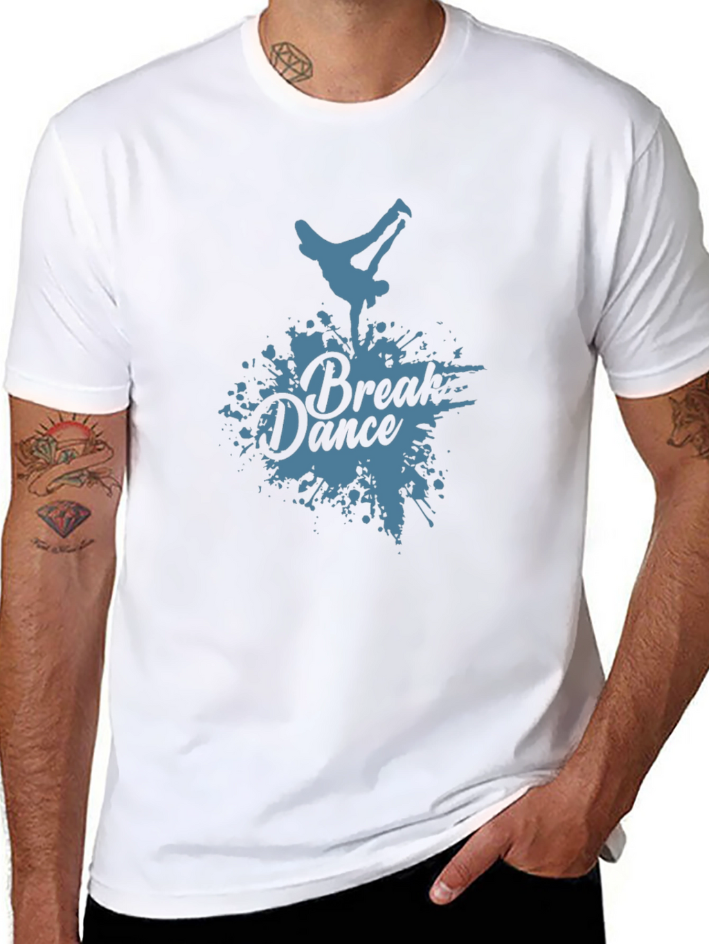 Break Dance Graphic Black T-Shirt