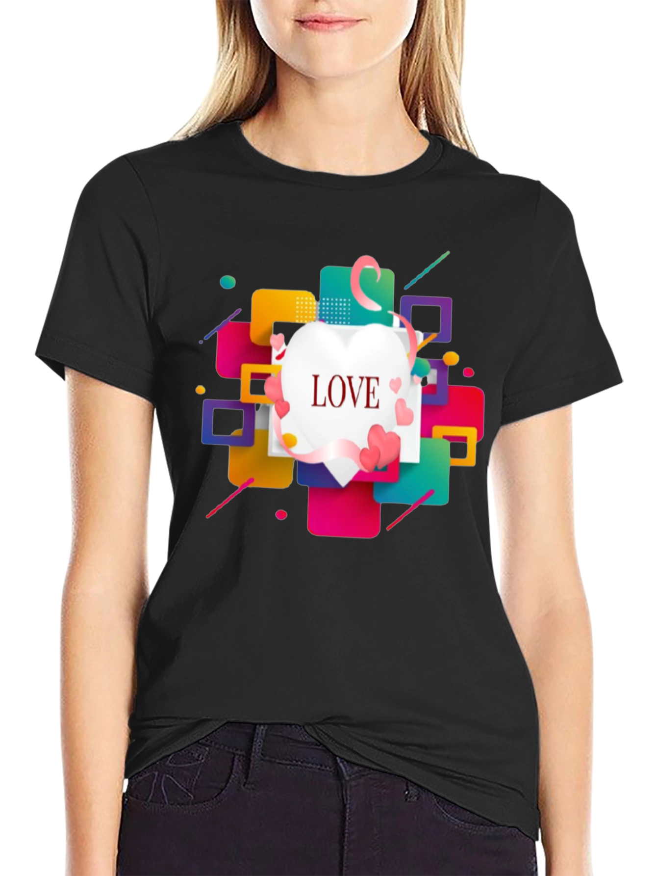Love Graphic Print T-Shirt - Stylish Casual Tee