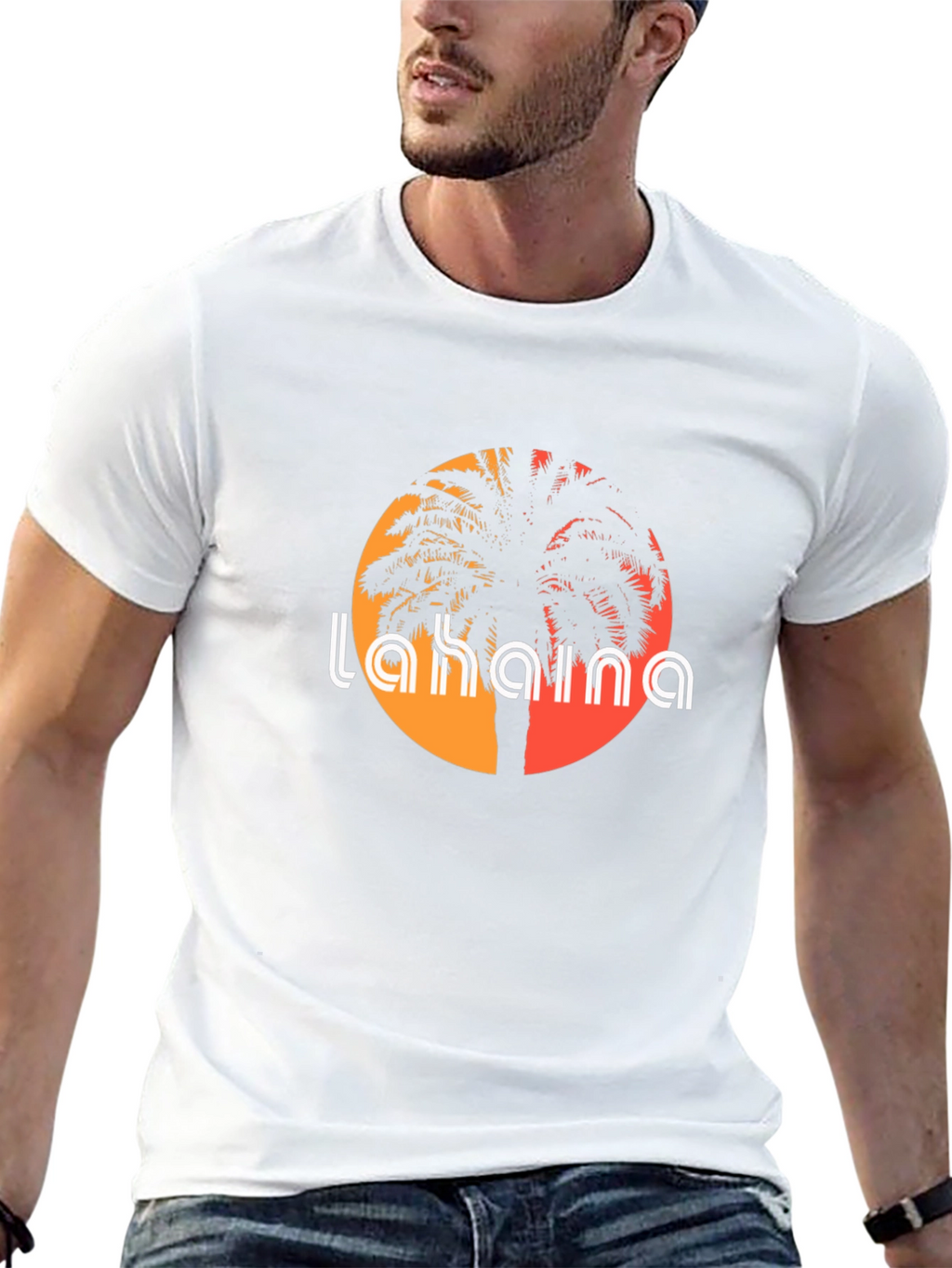 Lahaina Palm Tree Graphic T-Shirt