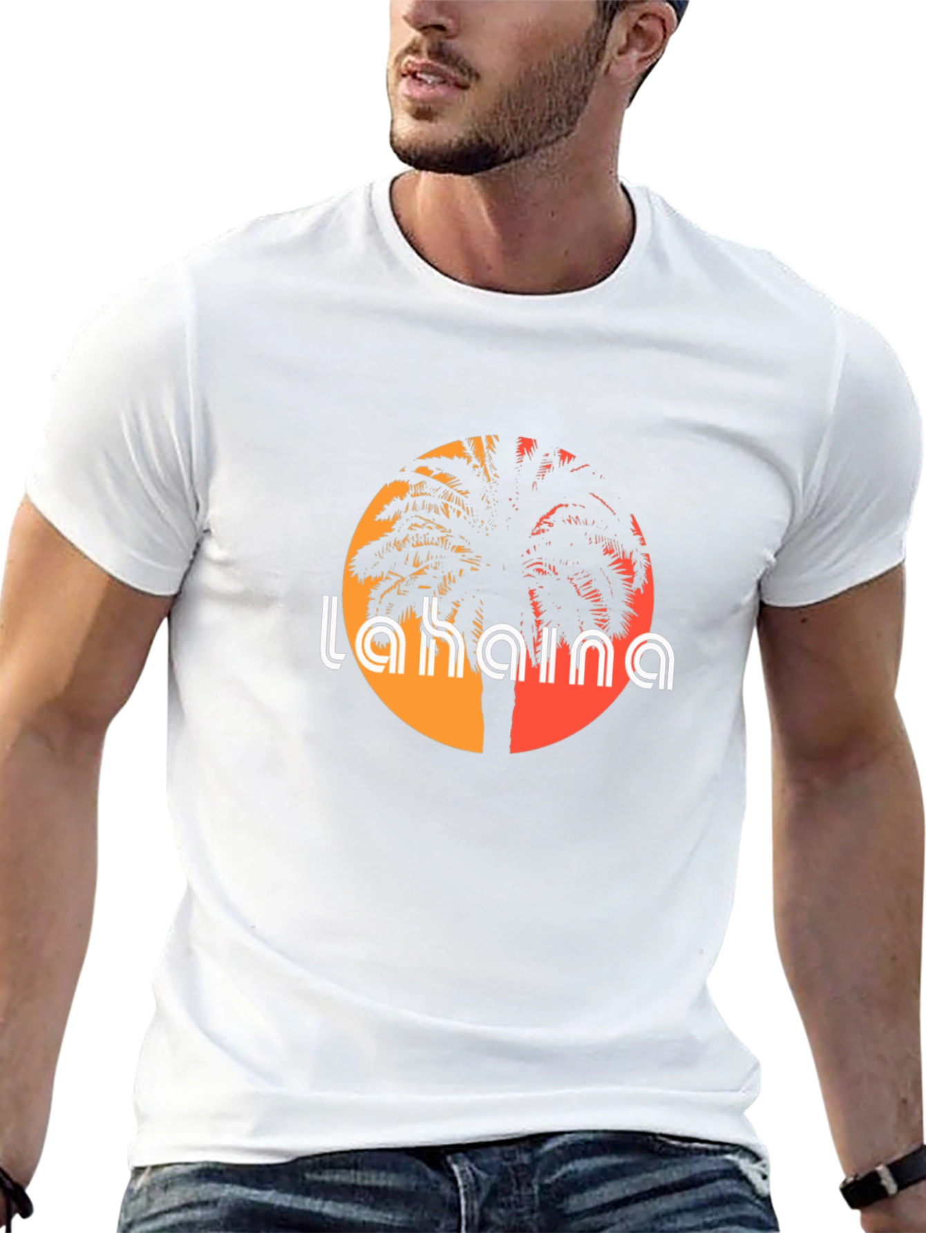 Lahaina Palm Tree Graphic T-Shirt