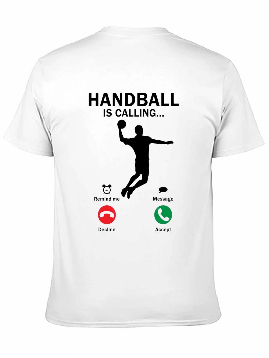 Handball is Calling Black T-Shirt
