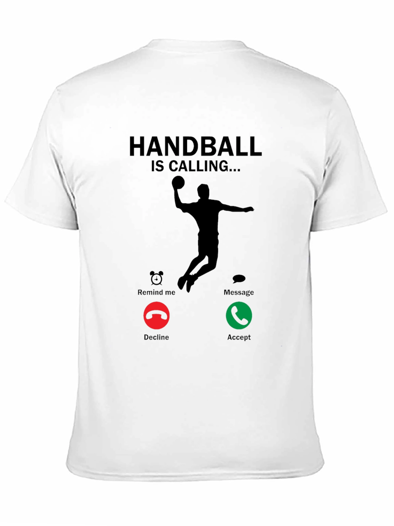 Handball is Calling Black T-Shirt