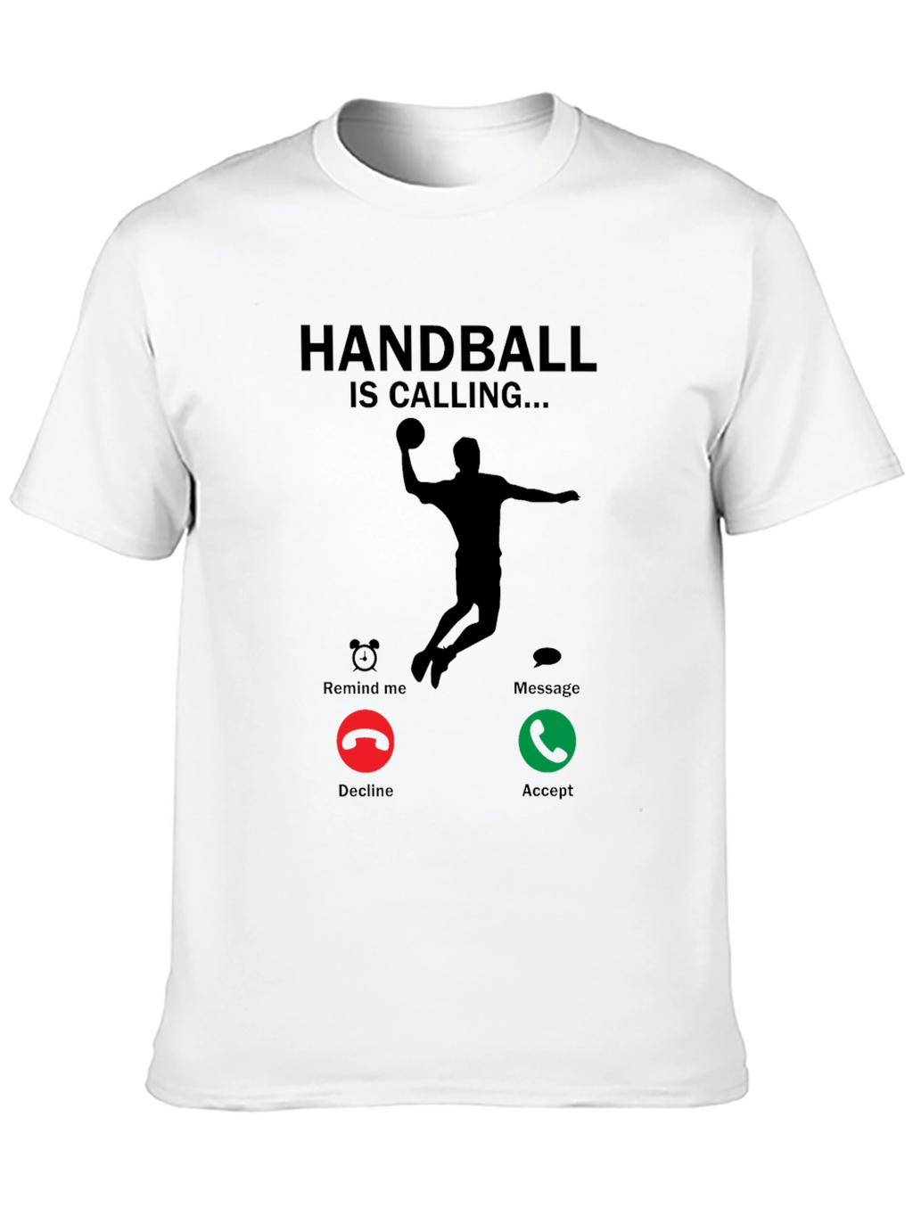 Handball is Calling Black T-Shirt