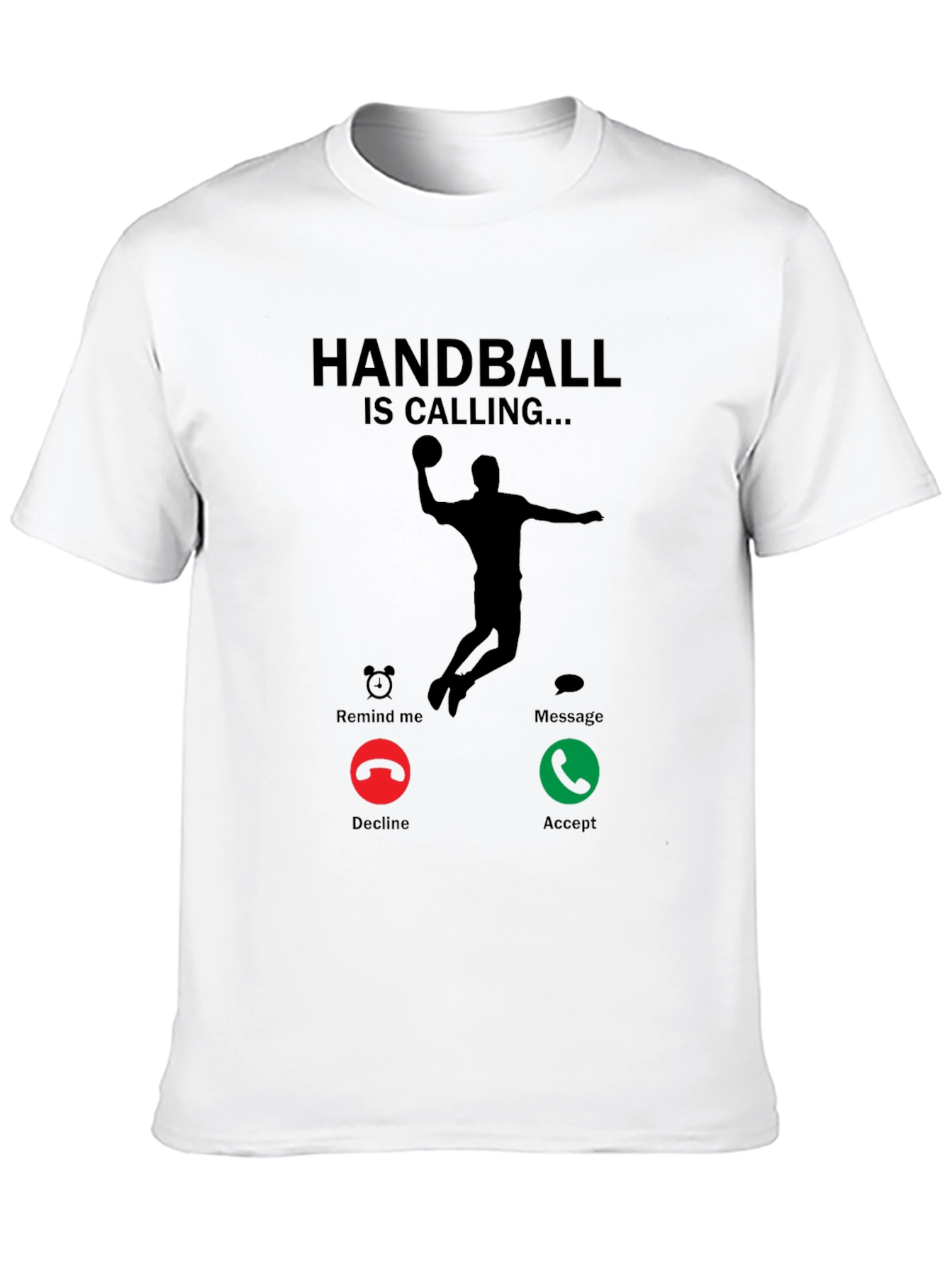 Handball is Calling Black T-Shirt