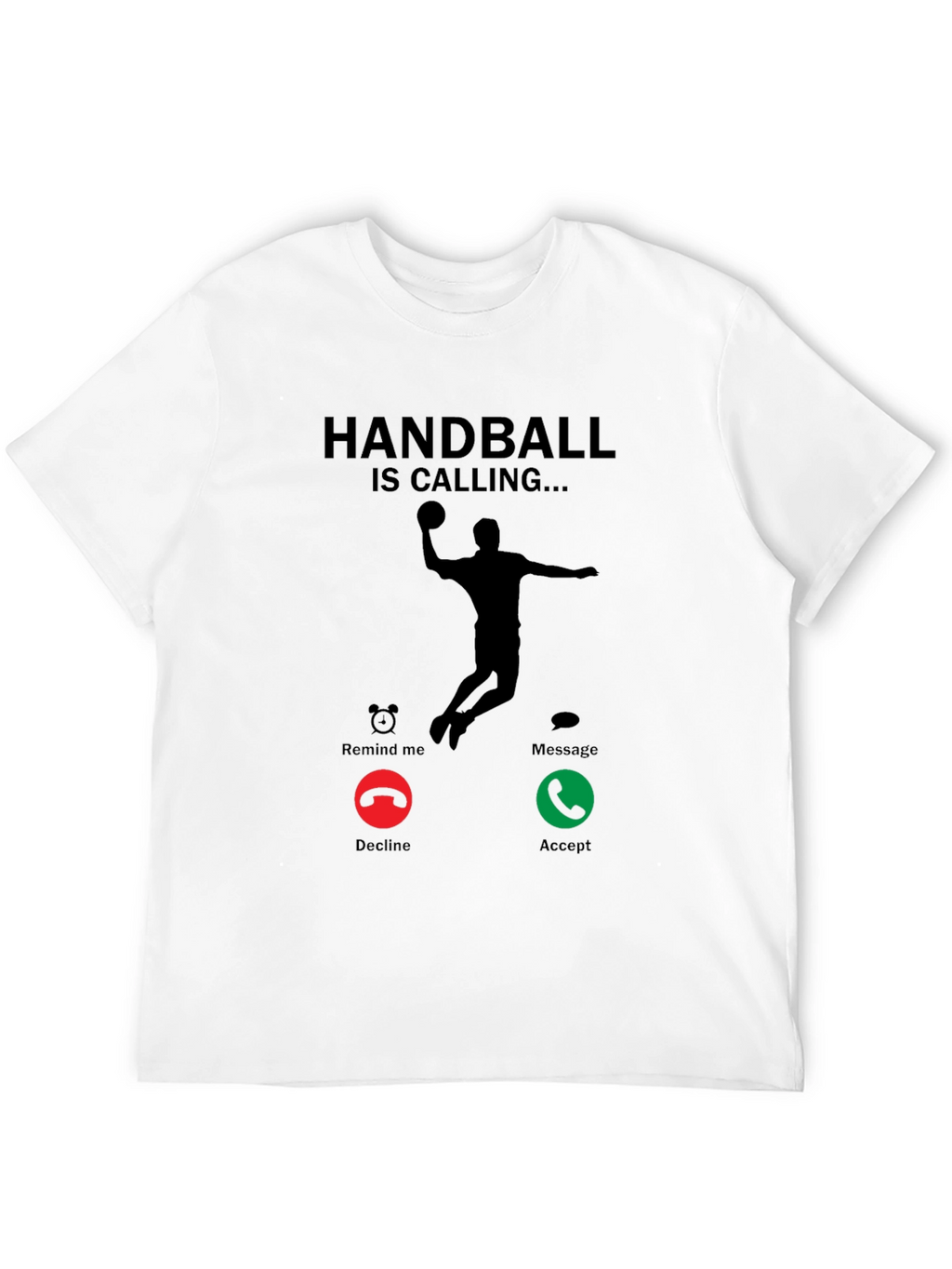 Handball is Calling Black T-Shirt