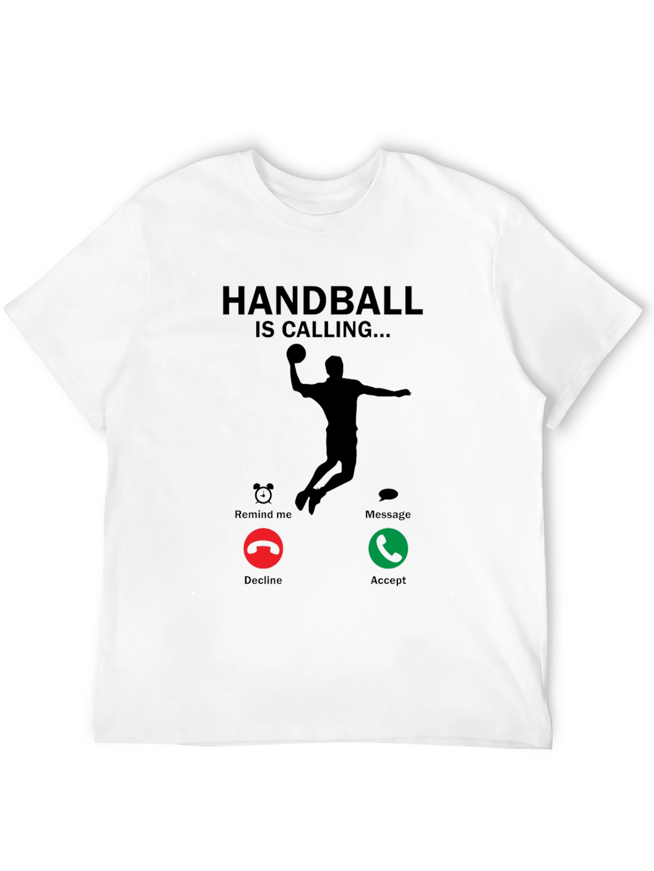 Handball is Calling Black T-Shirt