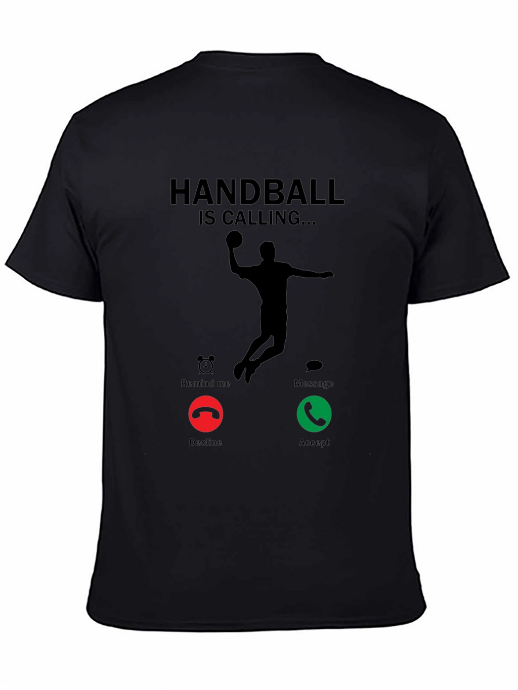 Handball is Calling Black T-Shirt