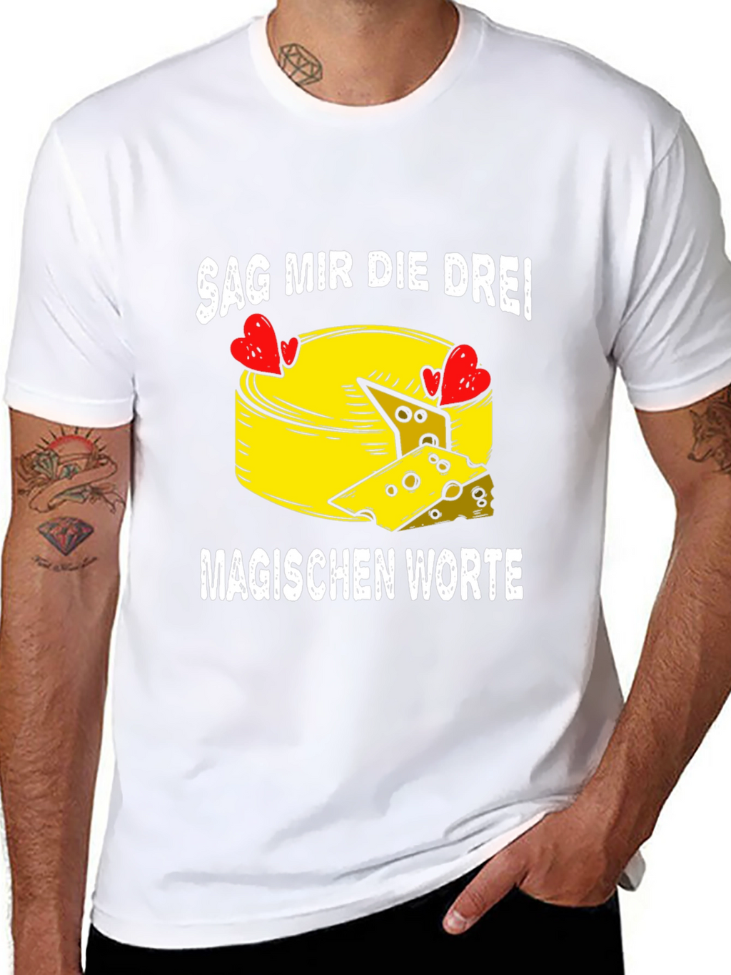 Say the Three Magic Words Cheese Lovers Tee