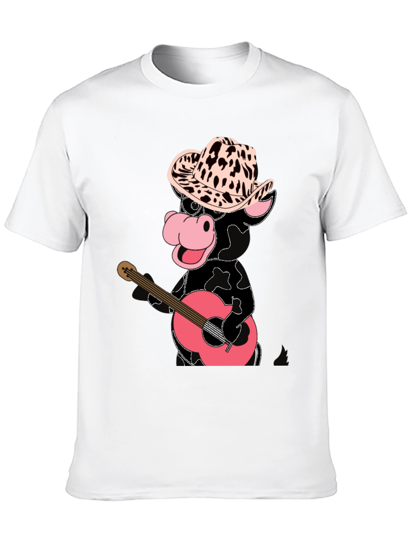 Cowboy Cow Playing Guitar T-Shirt