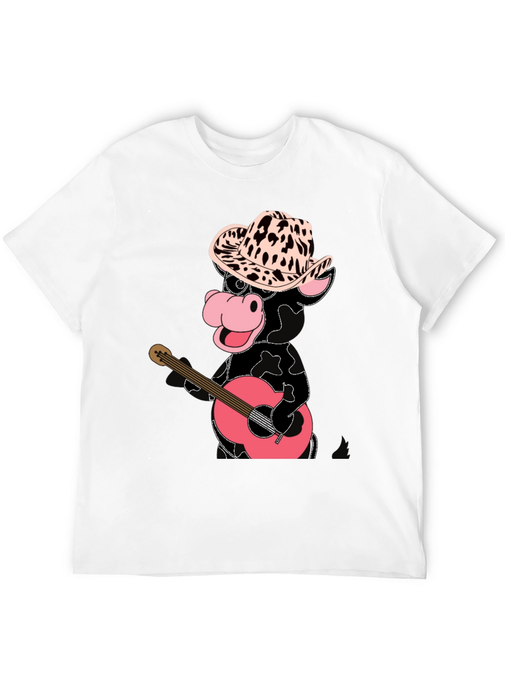 Cowboy Cow Playing Guitar T-Shirt