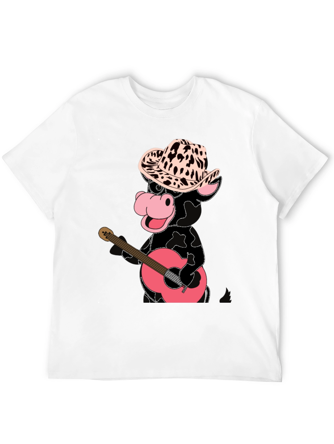 Cowboy Cow Playing Guitar T-Shirt