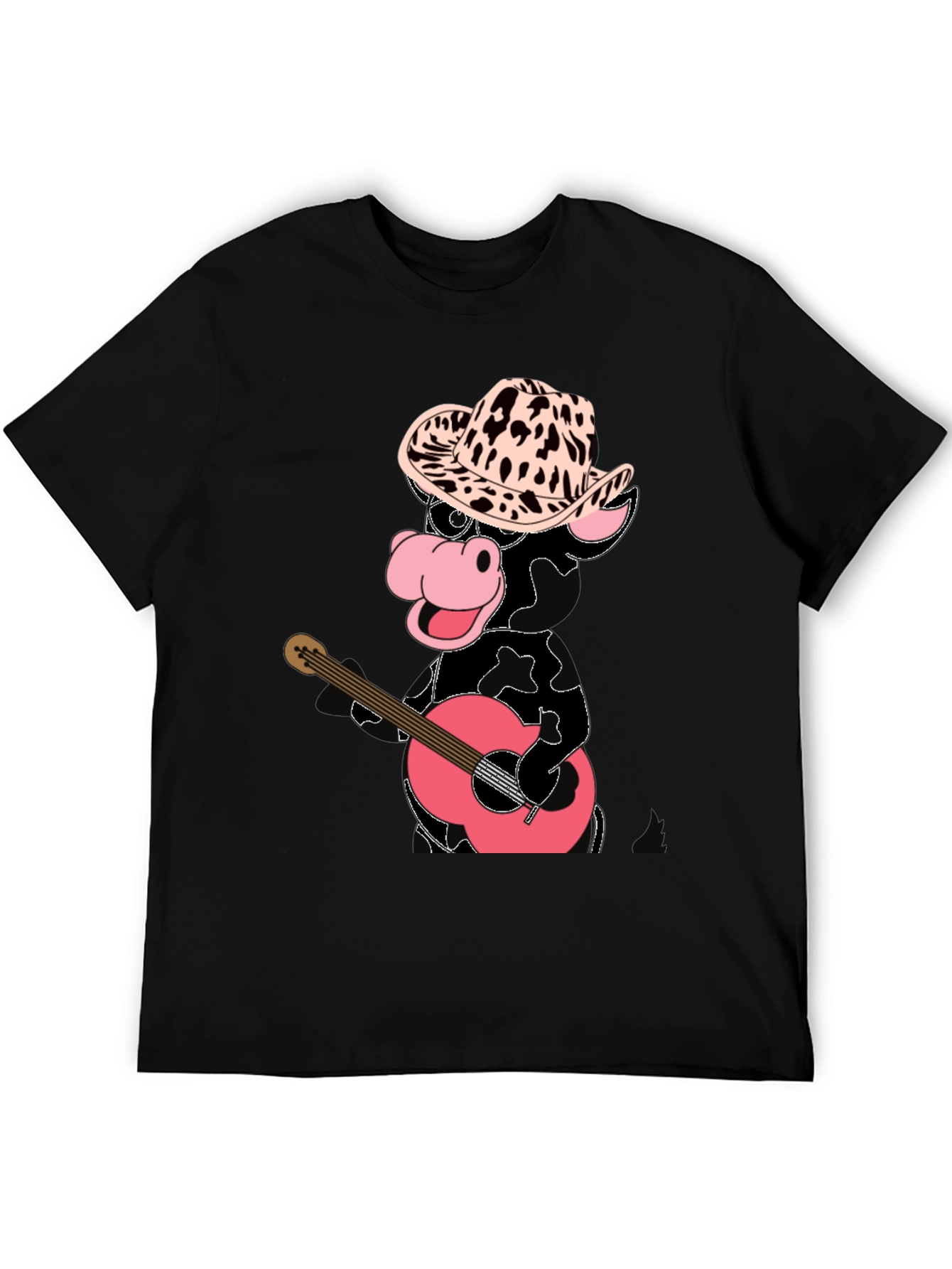 Cowboy Cow Playing Guitar T-Shirt