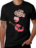 Cowboy Cow Playing Guitar T-Shirt