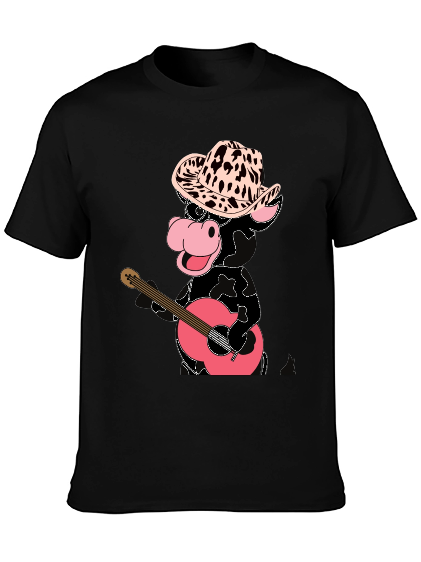 Cowboy Cow Playing Guitar T-Shirt
