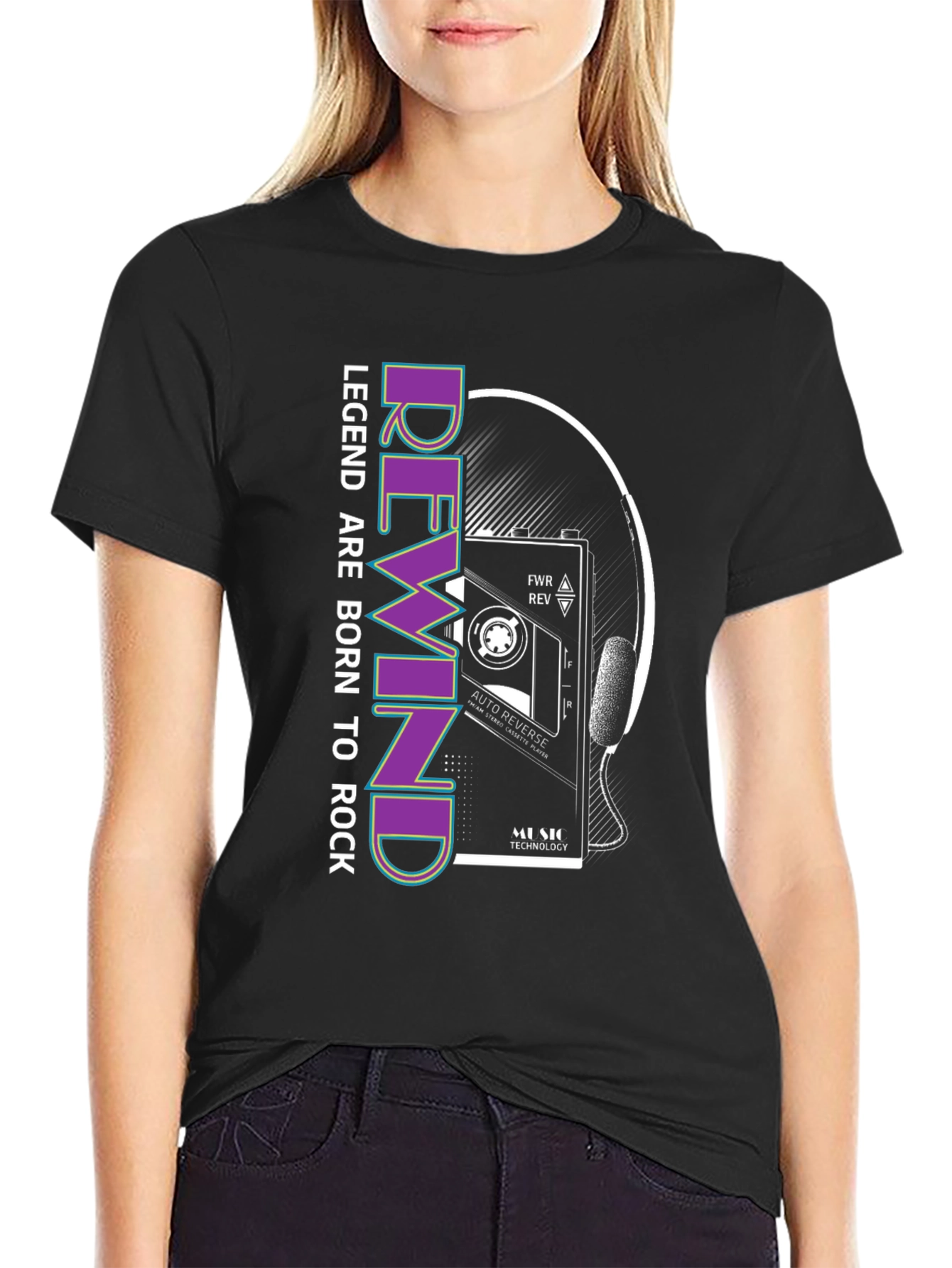 Legend Born to Rock Retro Graphic Tee